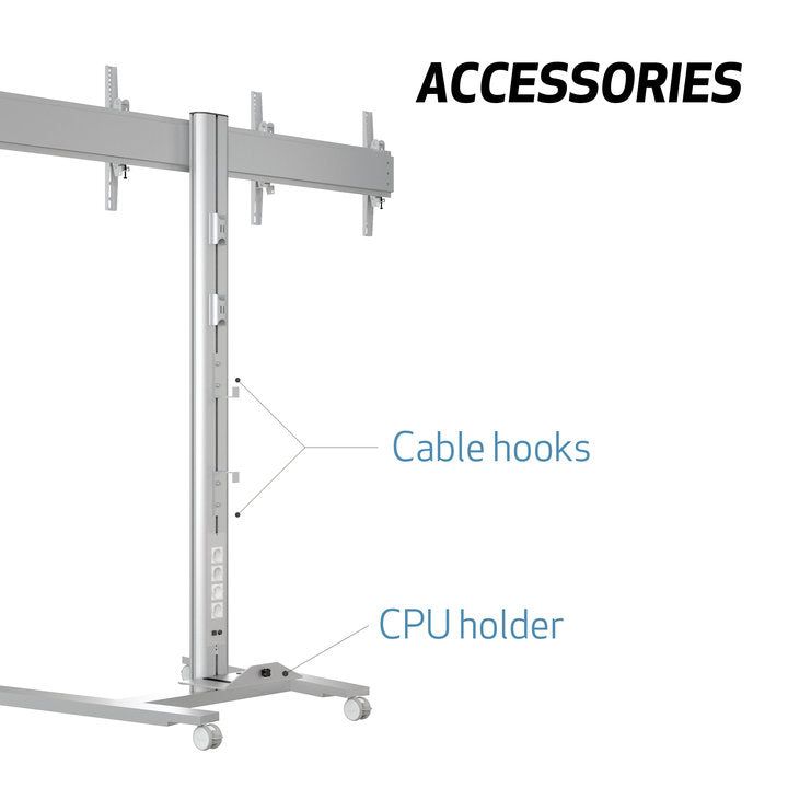 Multibrackets M Public Display Stand 180 HD Dual Silver