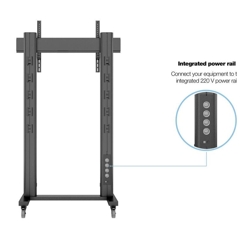 Multibrackets M Public Display Stand 210 Dual Pillar Wheelbase Black