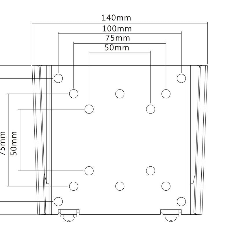 Multibrackets M VESA Wallmount I Black 50x50 75x75 100x100