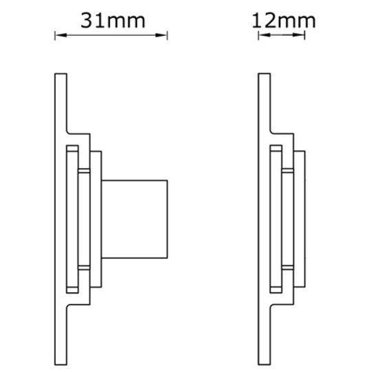 Multibrackets M Universal Wallmount Super Slim Silver Small