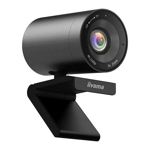iiyama UC-CAM10PRO-1 4K Webcam with Built in Microphone and 120 degree view with Auto Tracking