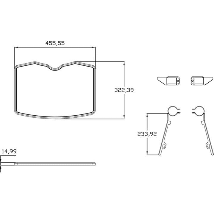Multibrackets M Public Floorstand Shelf Basic 150