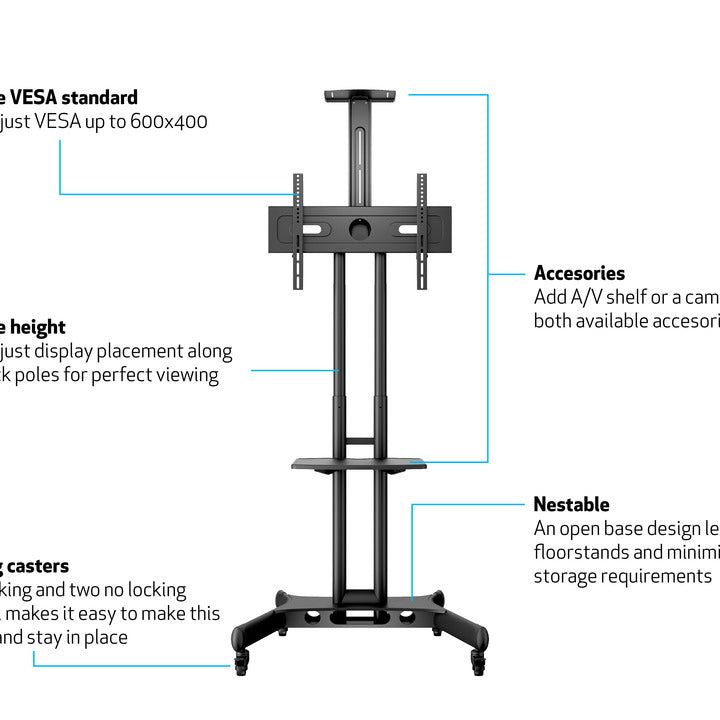 Multibrackets M Public Floorstand Shelf Basic 150