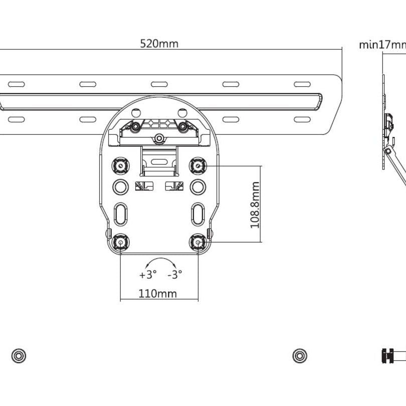 Multibrackets M QLED Wallmount Series 7/8/9