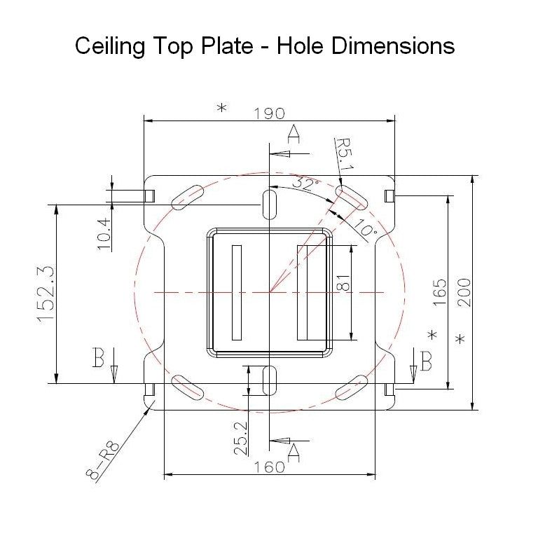 Multibrackets M Ceiling Mount Pro MBC1USD