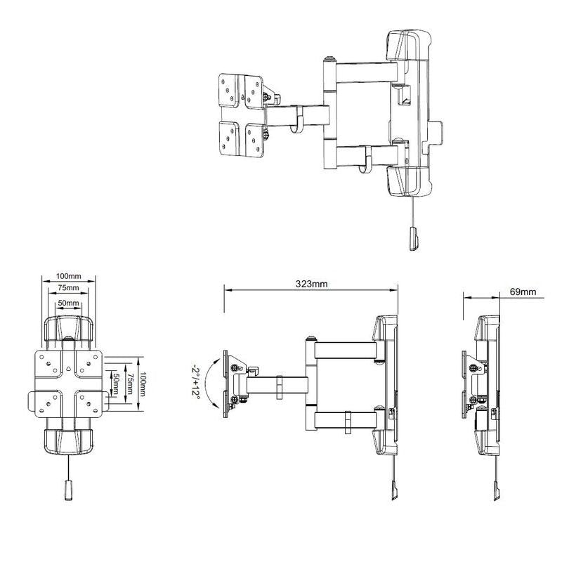 Multibrackets M VESA Full Motion Outdoor 50/75/100
