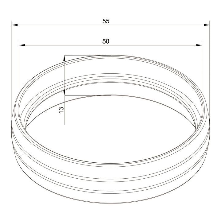 Multibrackets M Pro Series - External Pipe Cover White