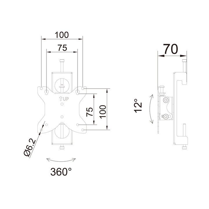Multibrackets M Pro Series - Monitor Mount Flex Pro 75/100