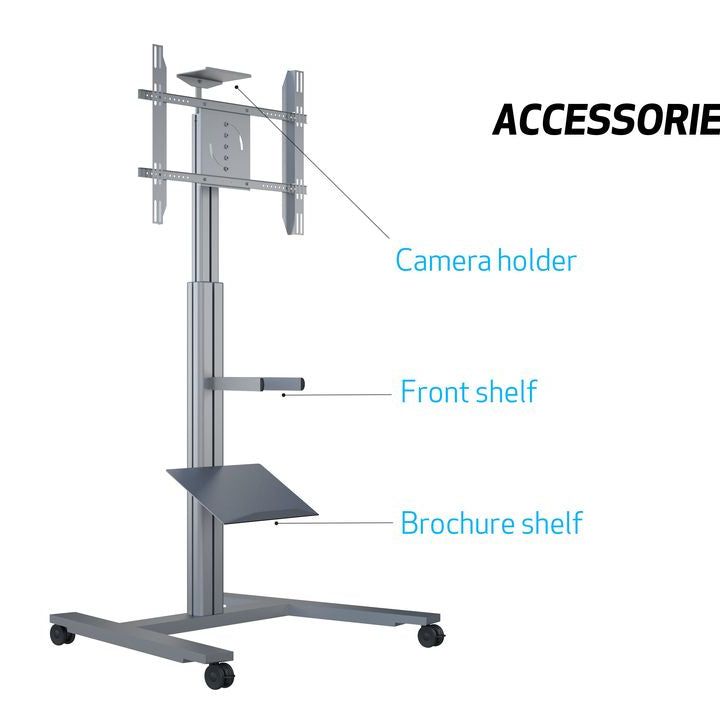 Multibrackets M Motorized Display Stand Wheelbase Silver