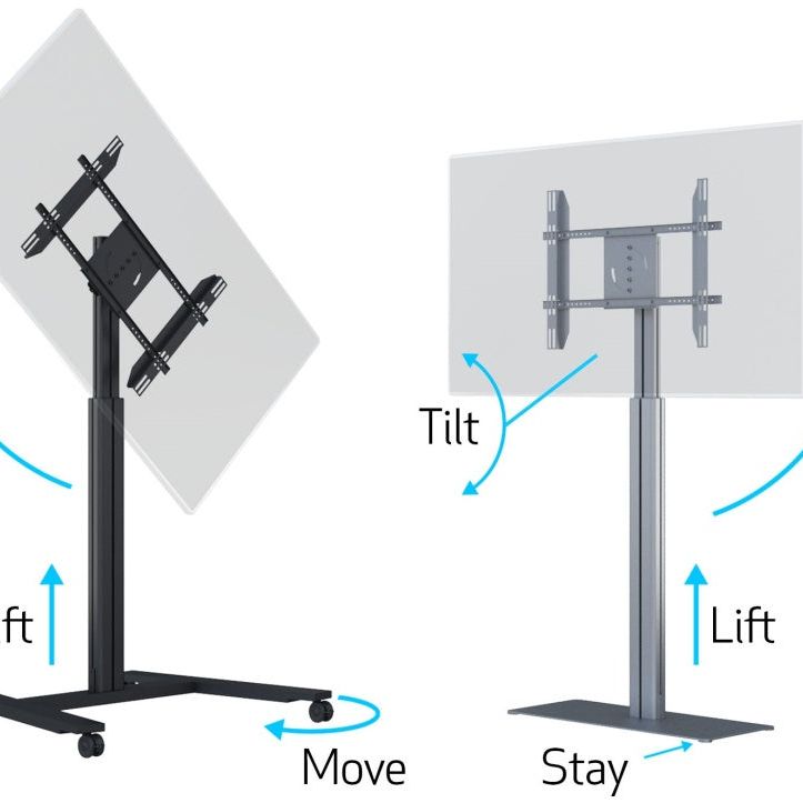 Multibrackets M Motorized Display Stand Wheelbase Silver