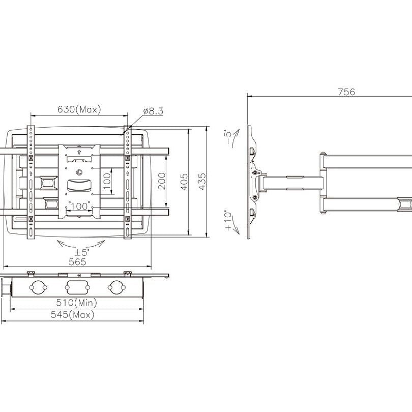 Multibrackets M Recessed Full Motion Flexarm