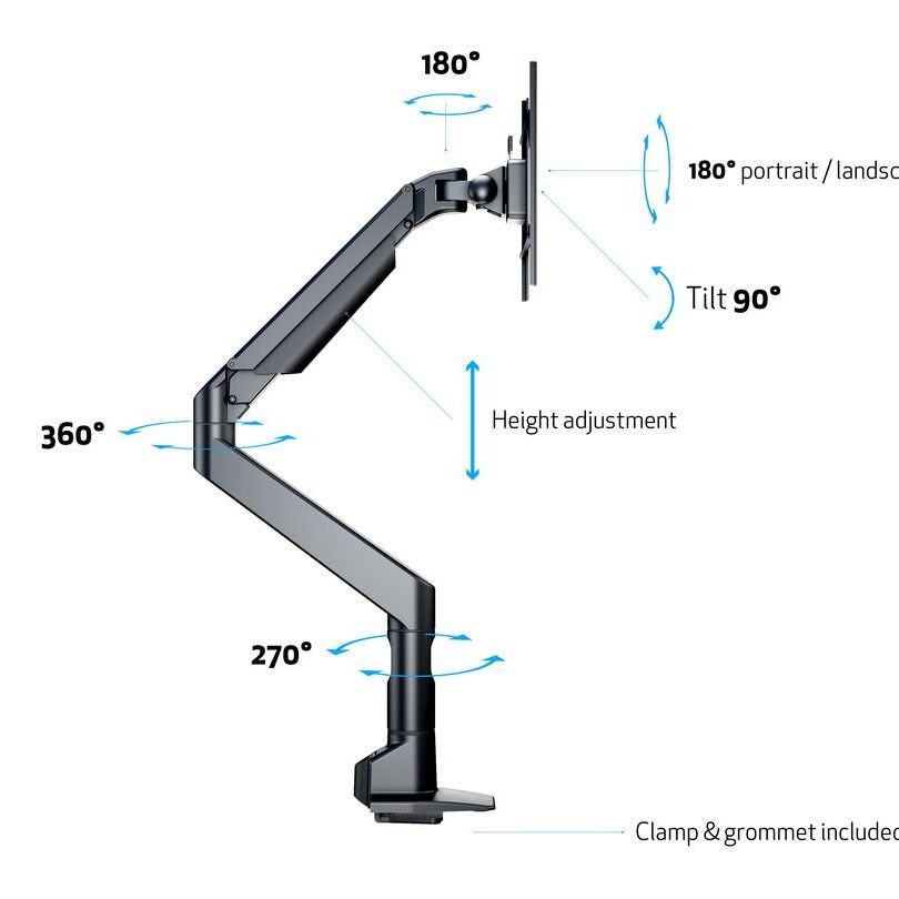 Multibrackets M VESA Gas Lift XL Single Black