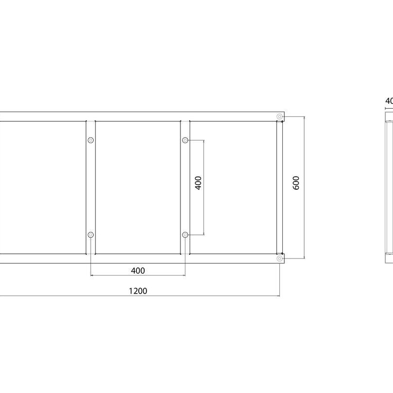Multibrackets M Extender Kit Push SD 1200x600