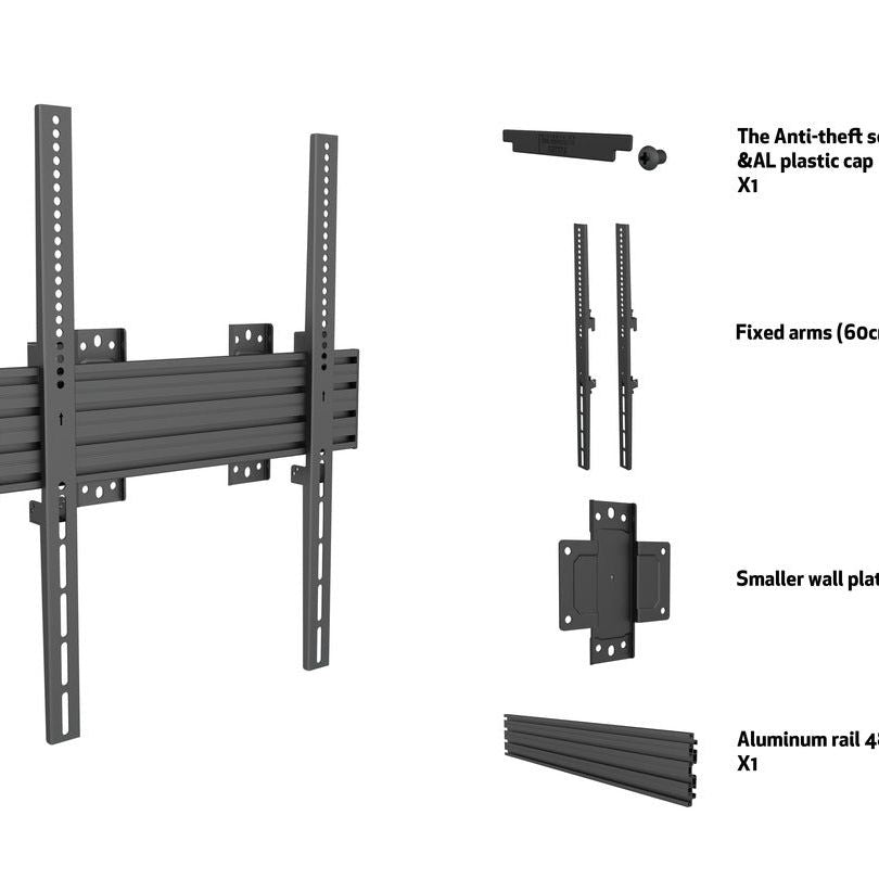 Multibrackets M Wallmount Pro MBW1UP 400x600 Fixed Black
