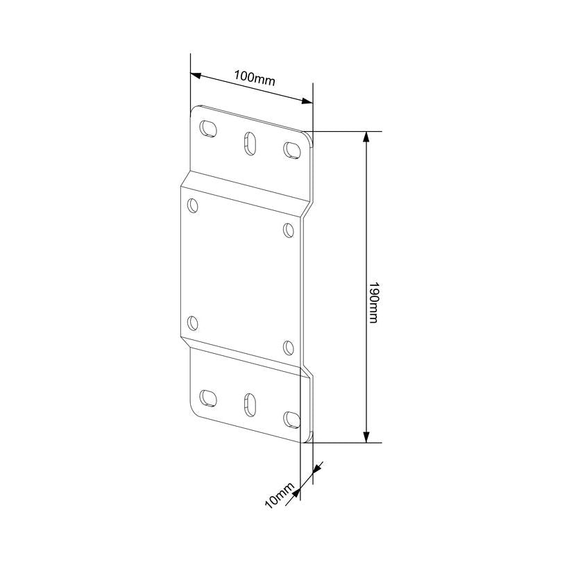 Multibrackets M Pro Series - Wallmount Plate Slim Small