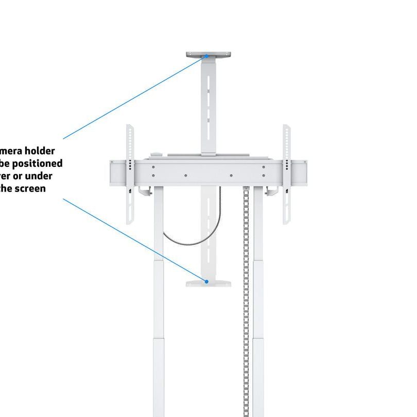 Multibrackets M Motorized Floorstand Incl cabinet & camerashelf 120kg White