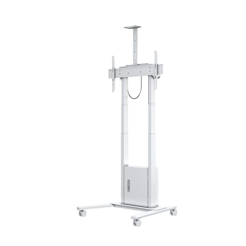 Multibrackets M Motorized Floorstand Incl cabinet & camerashelf 120kg White