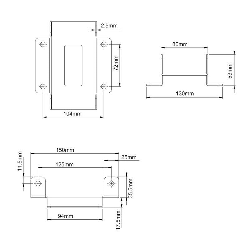 Multibrackets M Pro Series - Connecting plate