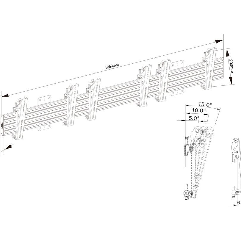 Multibrackets M Wallmount Pro MBW3U Tilt 200 Black