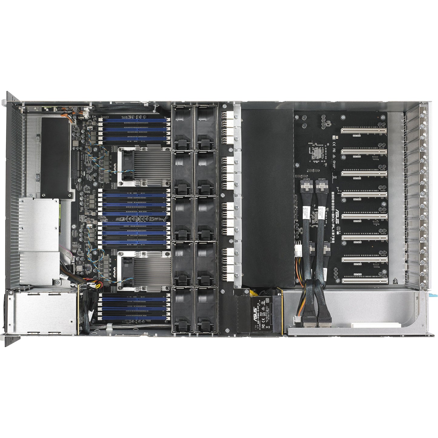 ASUS ESC8000 G4/10G Intel® C621 LGA 3647 (Socket P) Rack (4U) Black, Silver