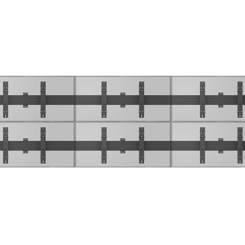 Multibrackets M Wallmount Pro MBW3x2U Push In Pop Out Black