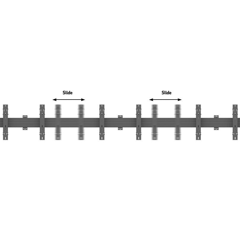 Multibrackets M Wallmount Pro MBW3x2U Push In Pop Out Black