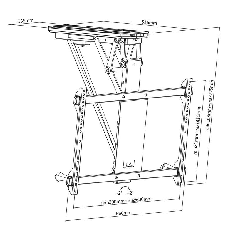 Multibrackets M Motorized Ceiling Mount 32"-70"