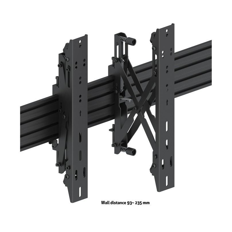 Multibrackets M Wallmount Pro MBW3x2UP Push In Pop Out Black