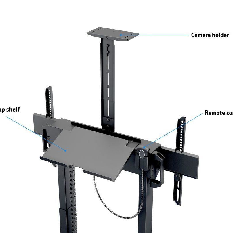Multibrackets M Motorized Floorbase Incl cabinet & camerashelf 120kg Black
