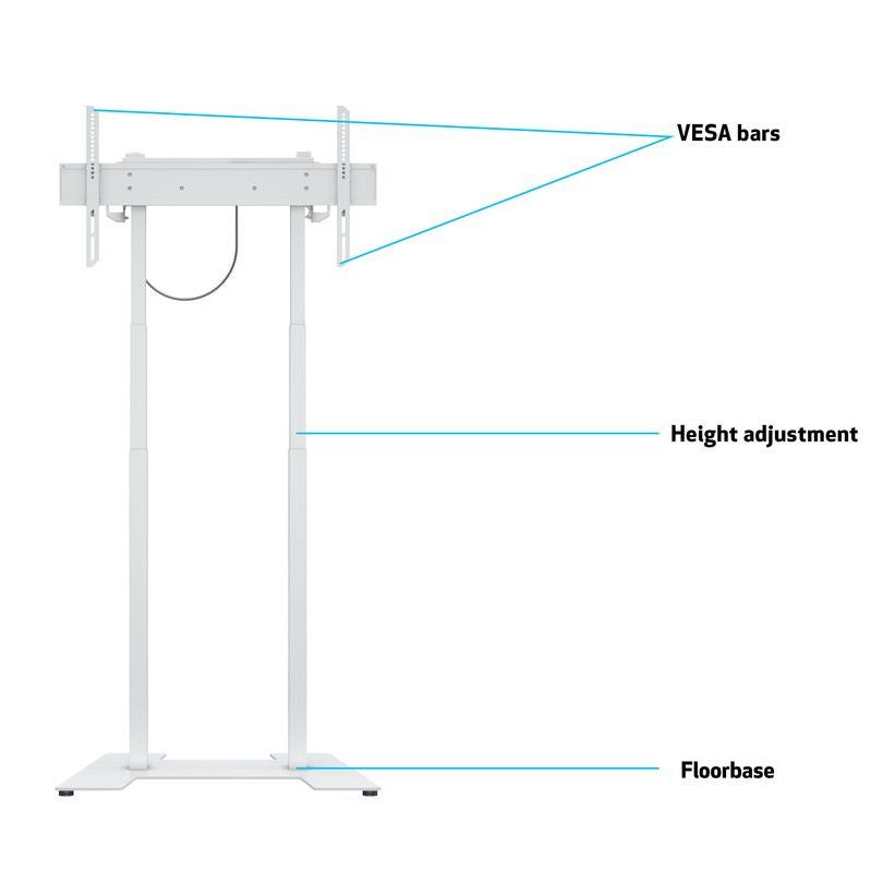 Multibrackets M Motorized Floorbase 60kg White