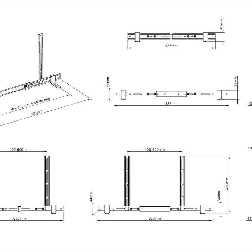 Multibrackets M Universal Soundbar Mount 55"-110"