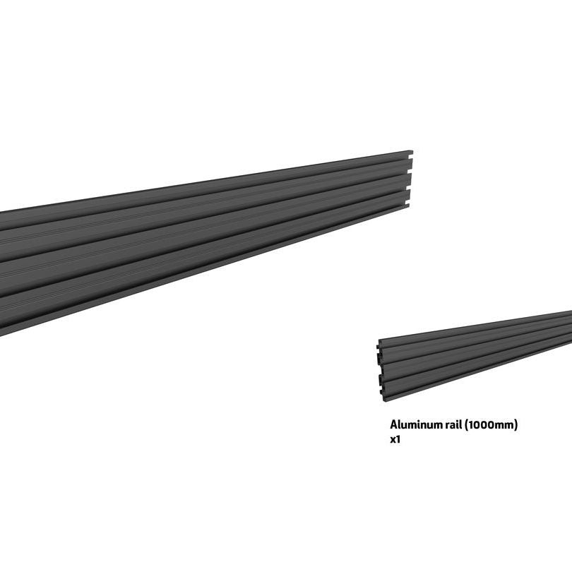 Multibrackets M Pro Series - Single Screen Rail 100cm Black