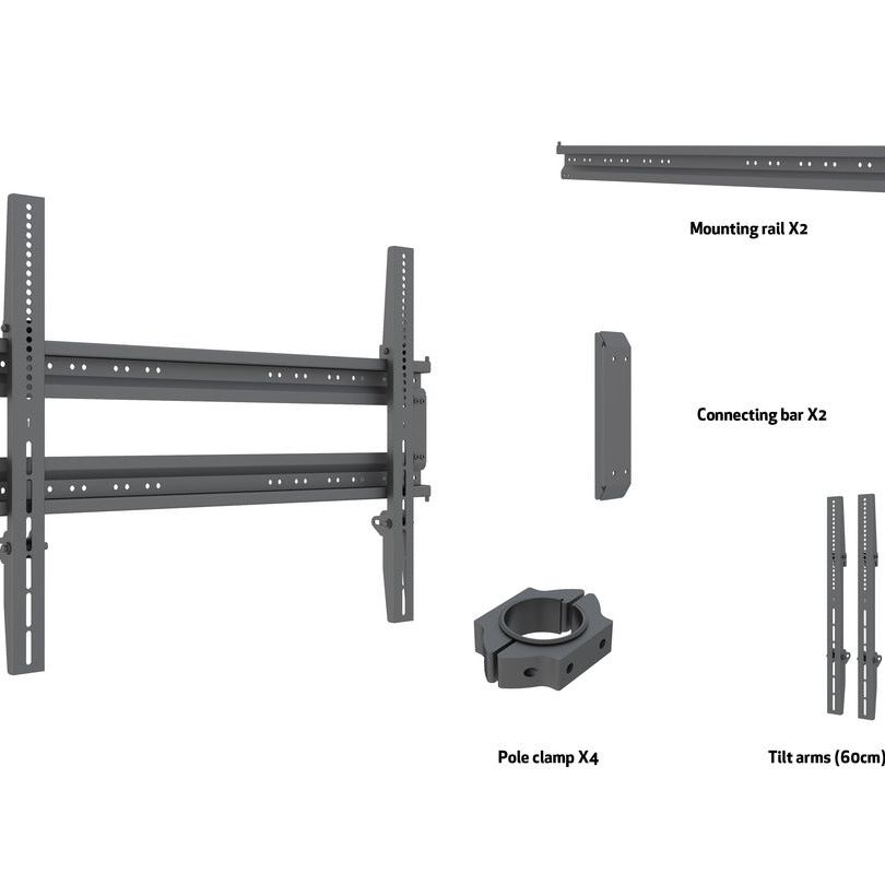 Multibrackets M Pro Series - Dual Pole bracket 800X600