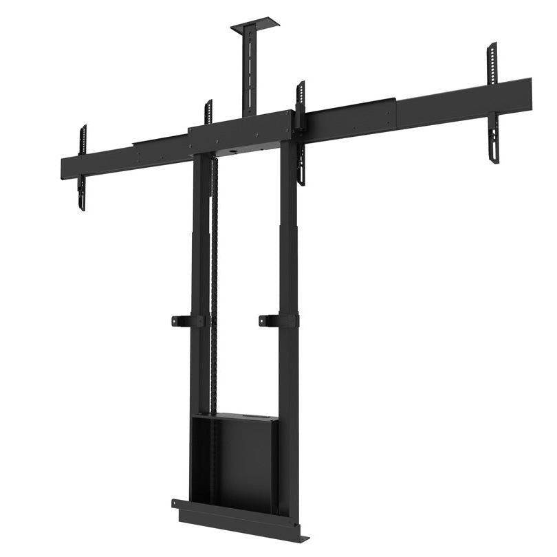 Multibrackets M Motorized Floormount Dual Screen incl cabinet & cam-shelf 120kg