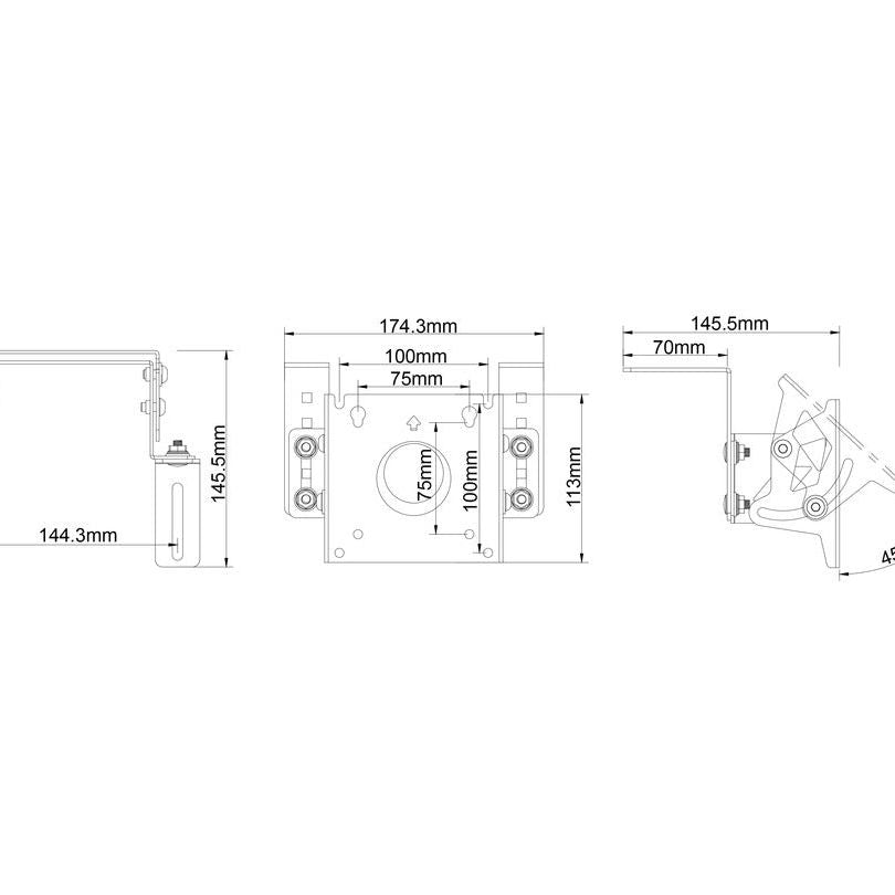 Multibrackets M Pro Series Shelf Mount 75x75 100x100