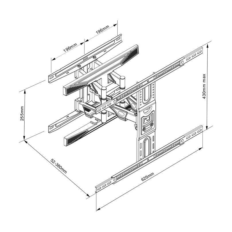 Multibrackets M VESA Flexarm L Full Motion Dual