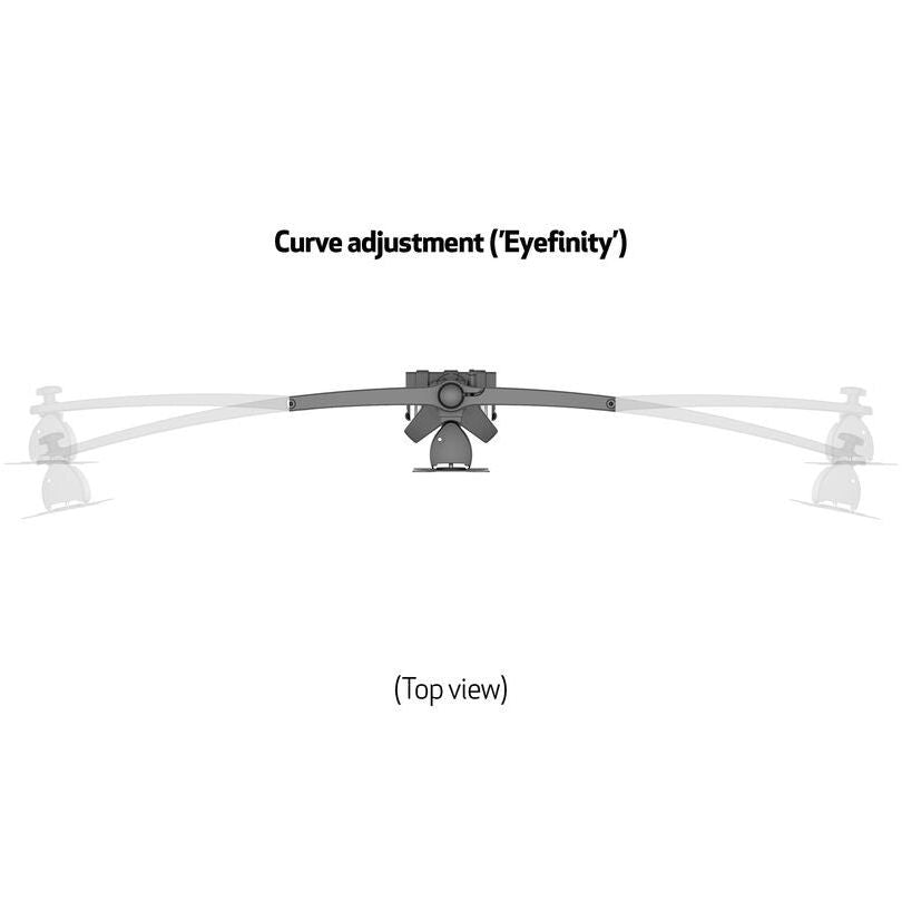 Multibrackets M VESA Desktopmount Triple Desk Clamp 15"-24"