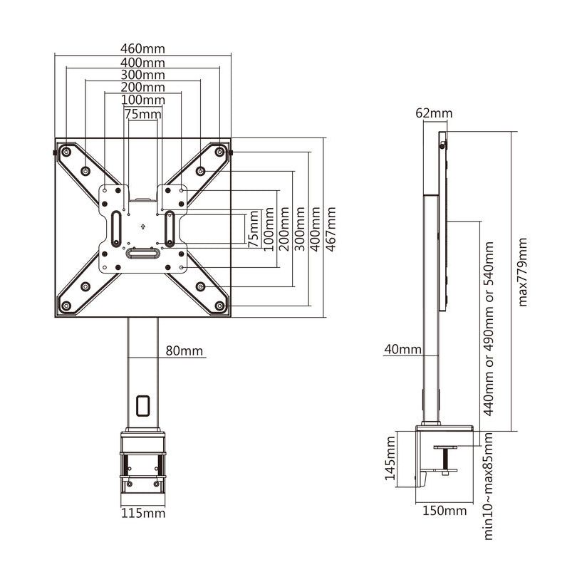 Multibrackets M Deskmount XL White