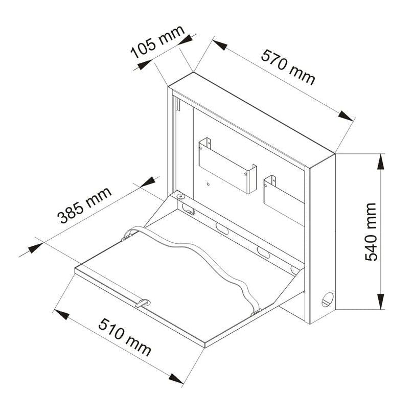 Multibrackets M Public Computer Security Cabinet Basic I