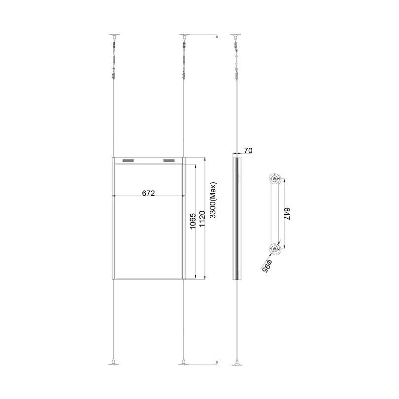 Multibrackets M Wiremount Pro OM46N-D