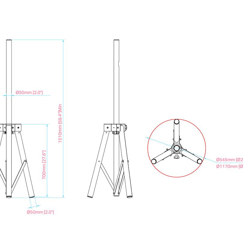 Multibrackets M Pro Series - Tripod Stand