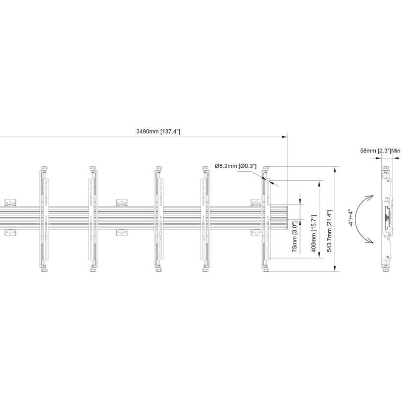 Multibrackets M Wallmount Pro MBW3U Micro Adjustable Black