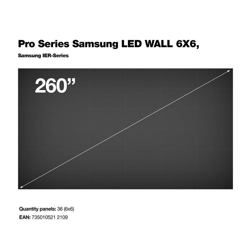 Multibrackets Pro Series Samsung LED WALL 6X6, Samsung IER-Series