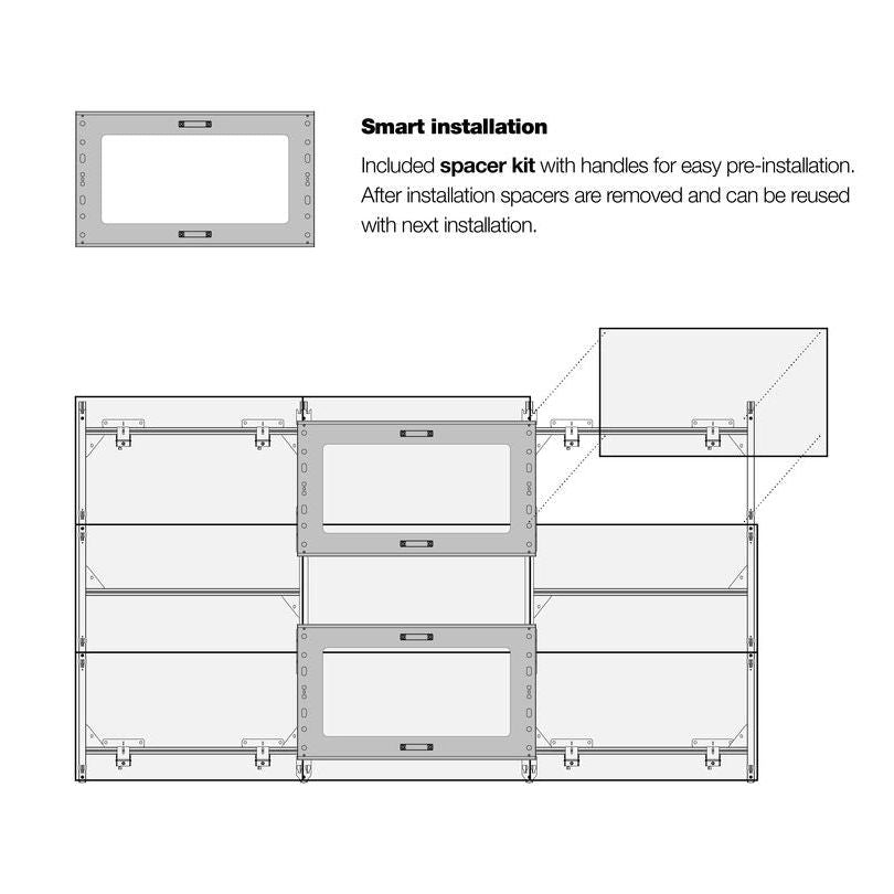 Multibrackets Pro Series Samsung LED WALL 6X6, Samsung IER-Series