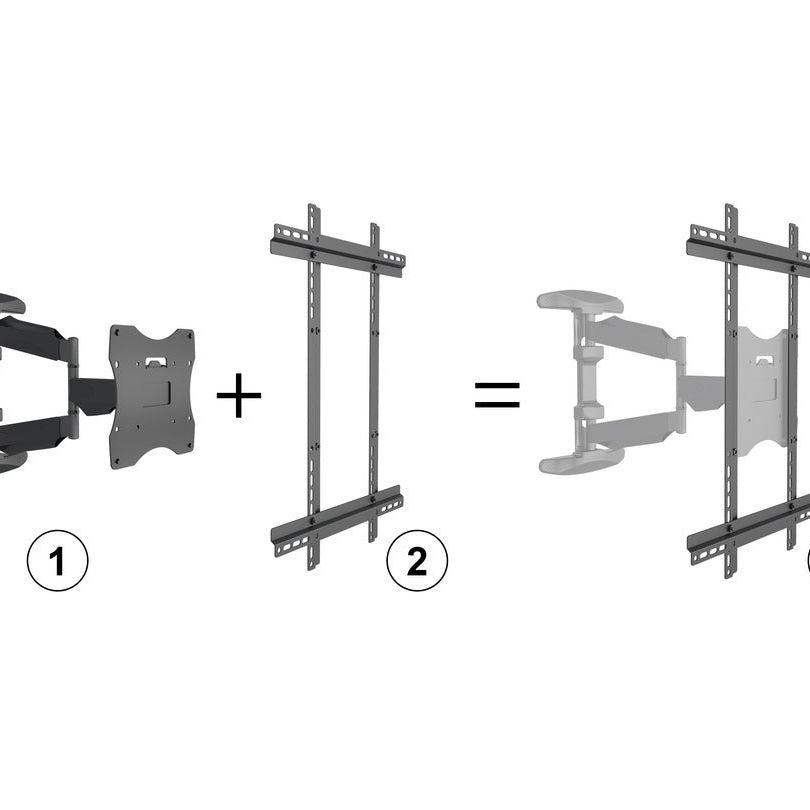 Multibrackets M VESA Flexarm Full Motion Single Portrait 400x600