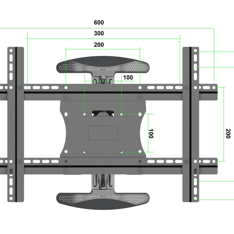 Multibrackets M VESA Flexarm Full Motion Single Portrait 400x600
