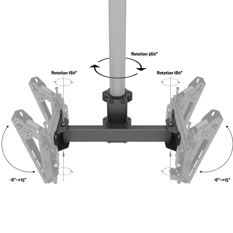 Multibrackets M Pro Series - Dual bracket V-shape 32"-43"