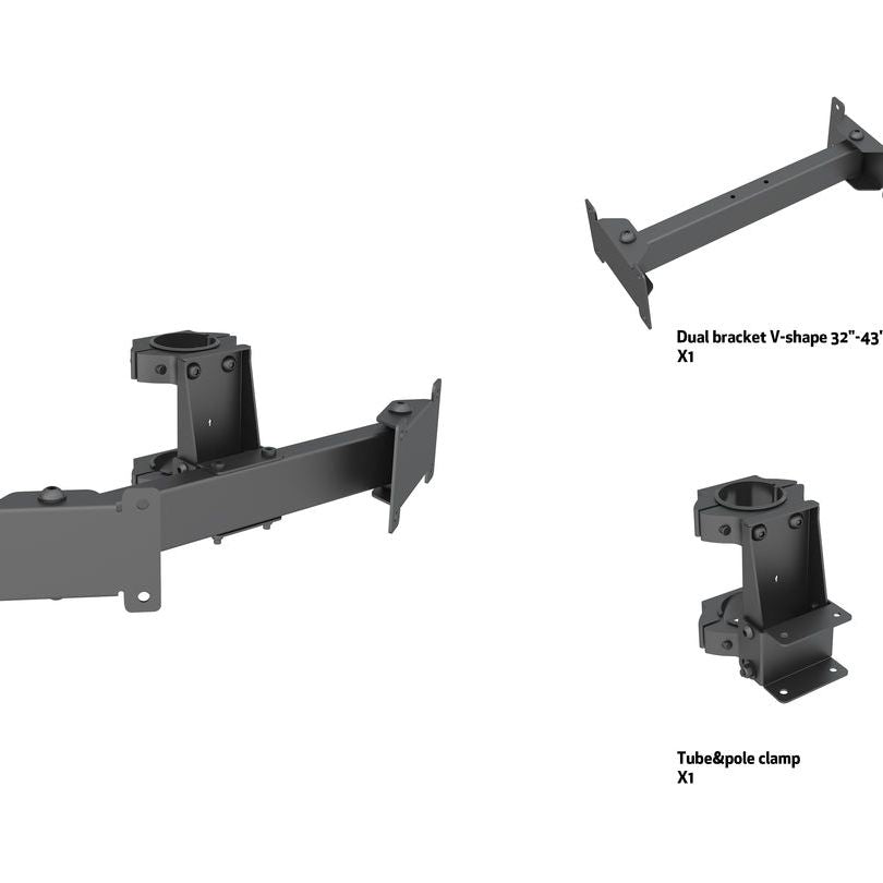 Multibrackets M Pro Series - Dual bracket V-shape 32"-43"