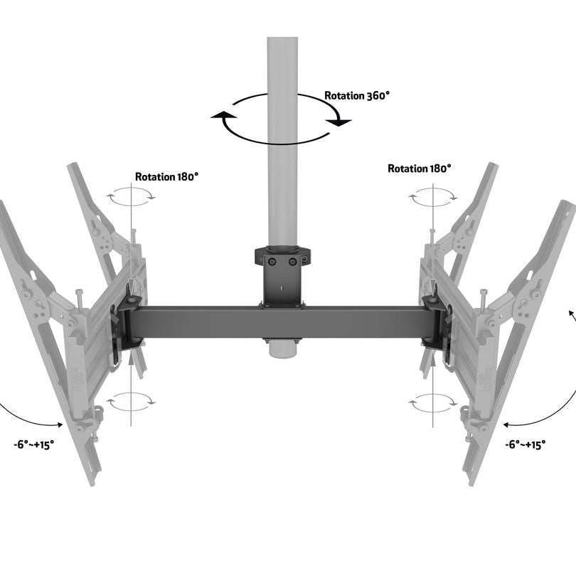 Multibrackets M Pro Series - Dual bracket V-shape 46"-65"