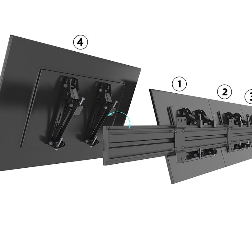 Multibrackets M Wallmount Pro MBW4U Tilt 200 Black
